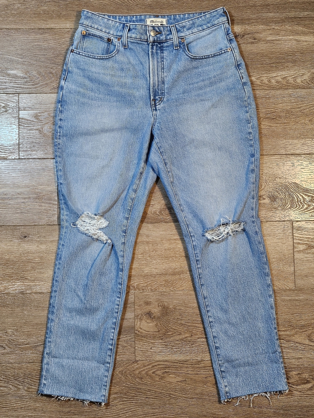 NWT Madewell The Curvy Perfect Vintage Jean Comfort Stretch High Rise Raw Hem - Picture 3 of 16